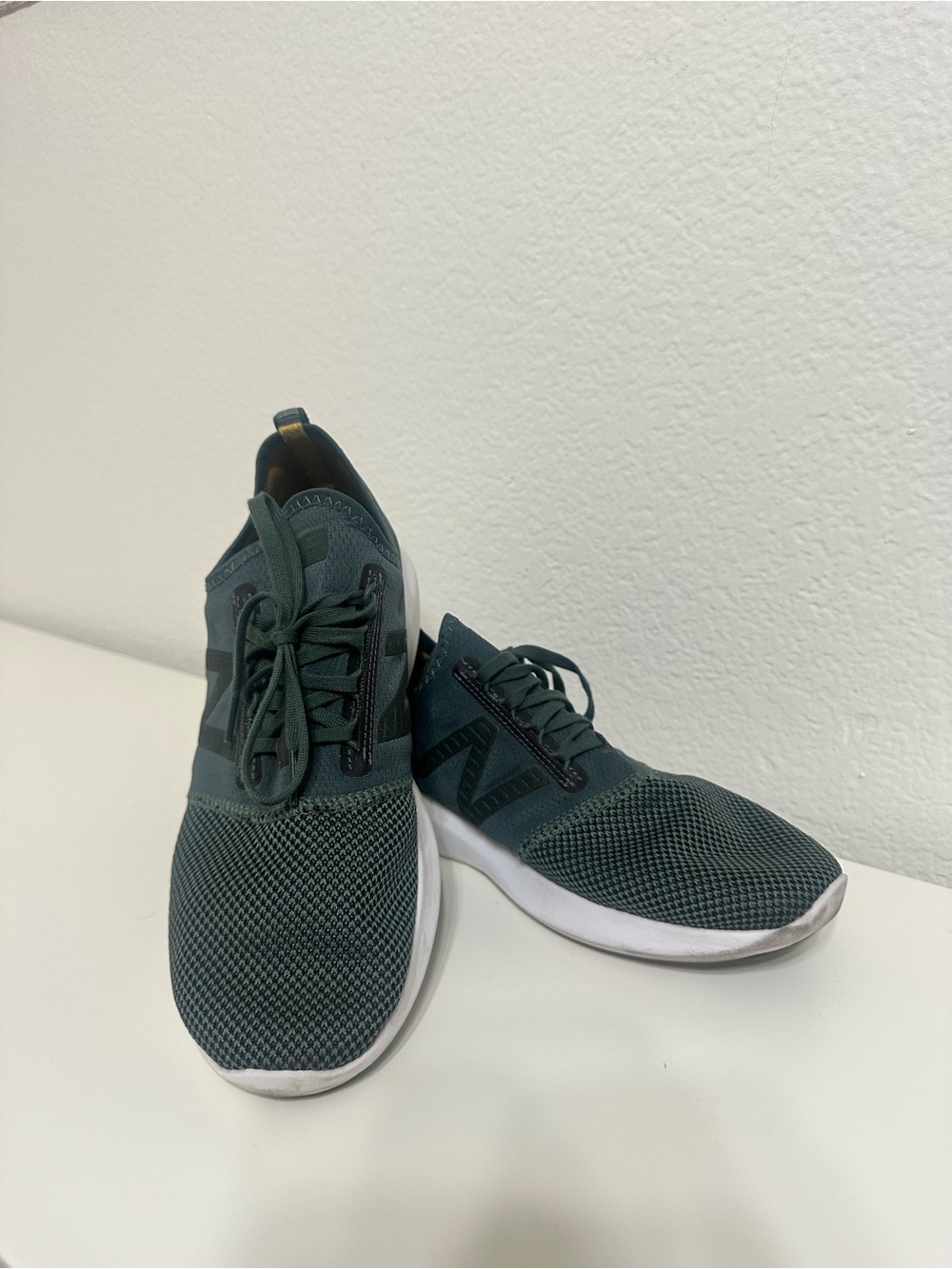 New Balance Women’s Dark Green Knit Sneaker
